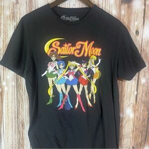 Sailor Moon Shirt Wmns Lg Graphic Tee Anime Cartoon 90's Manga Vintage Style